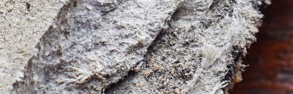 Detailed view of asbestos