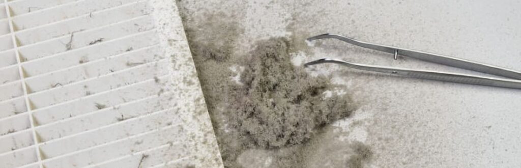 Dust cleaning from a commercial air vent