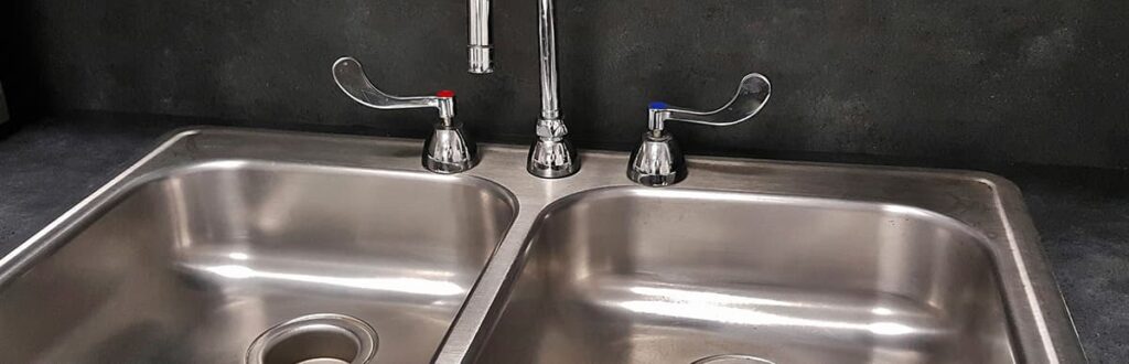 Photograph of a kitchen sink