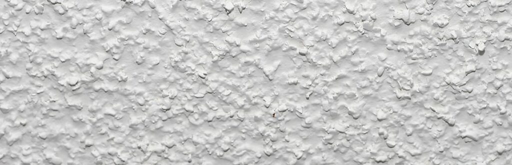 Close up image of popcorn ceiling