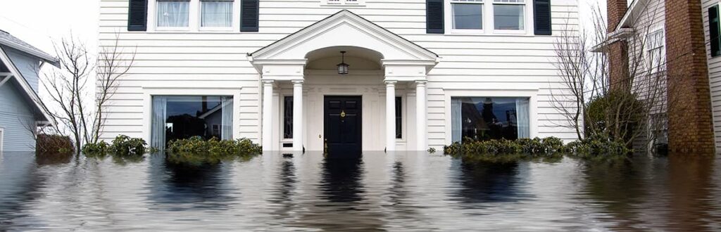 Image of a flooded home